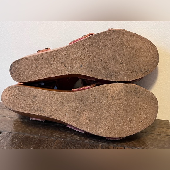 Bed Stu Grettell Wooden Wedge Sandals Womens size 9 - Picture 8 of 8